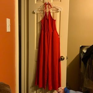 Ribbed Halter Jumpsuit